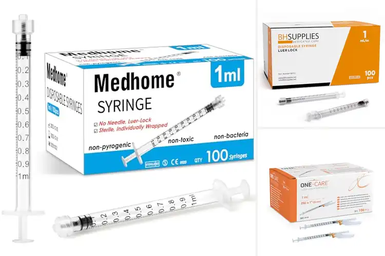 Detailed view of Best 100 Pack Luer Lock Syringes