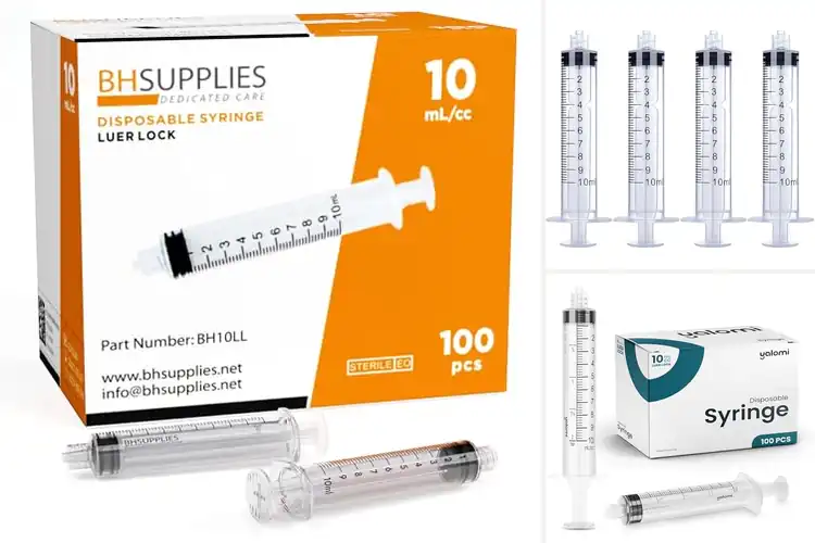 Detailed view of Best 10mL Luer Lock Syringes