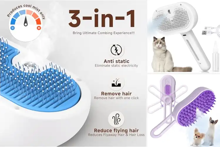 Detailed view of Best 3 In 1 Cat Brush: Top 10 Picks for Stress-Free Grooming