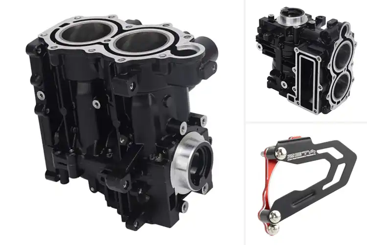 Detailed view of Best Aluminum Steel Crankcases: Boost Your Boat Engine