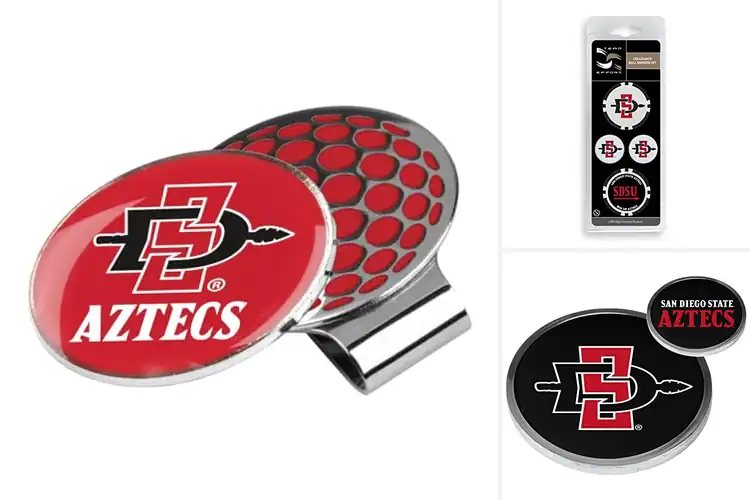Detailed view of Best Aztecs Golf Markers for Easy Team Pride