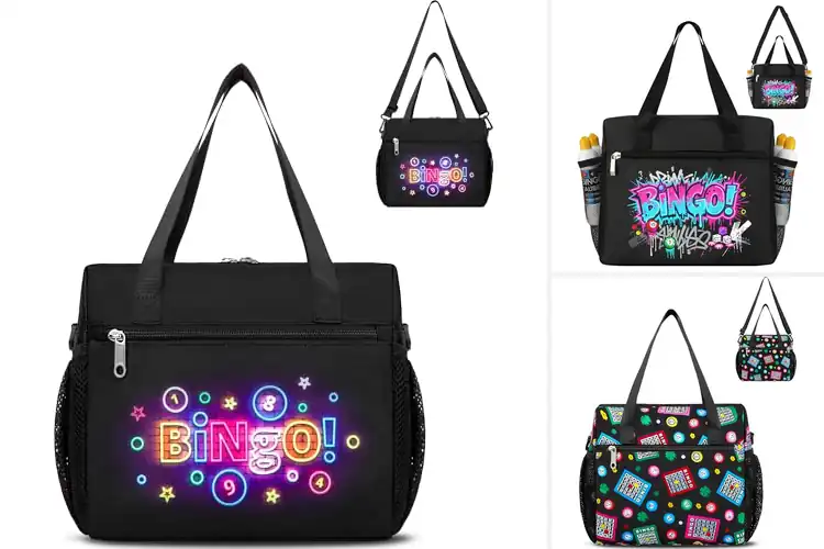 Detailed view of Best Black Bingo Crossbody Design