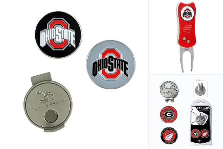 Detailed view of Best College Ball Markers for Proud Golf Fans