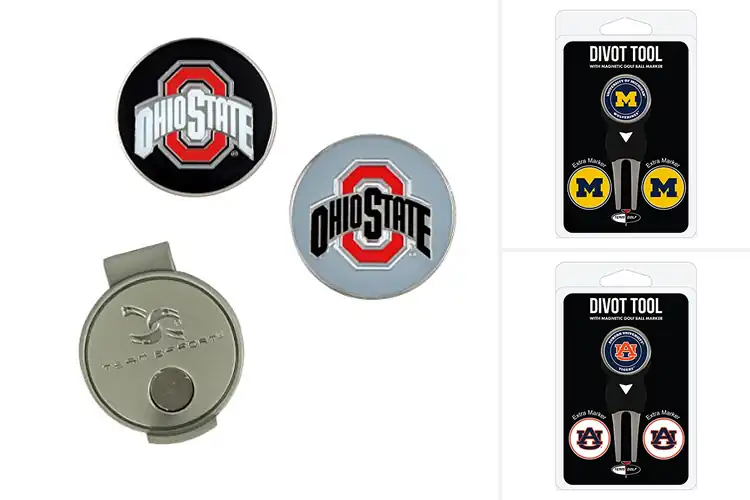 Detailed view of Best College Golf Ball Markers