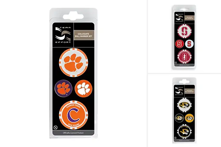 Detailed view of Best Collegiate Ball Marker Sets