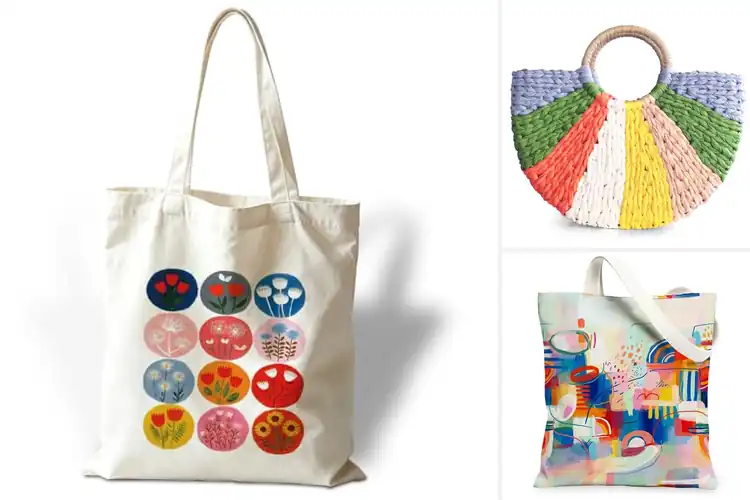 Detailed view of Best Colorful Circle Design Bags to Brighten Your Style