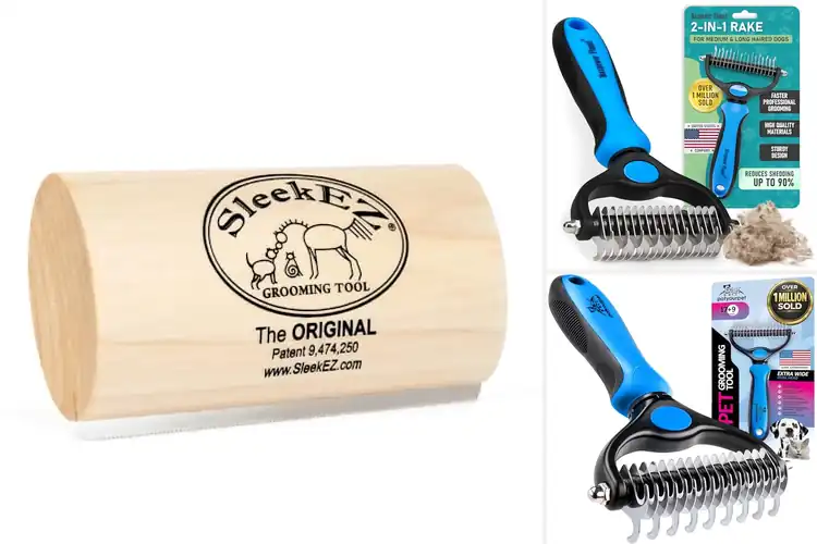 Detailed view of Best Deshedding Brush