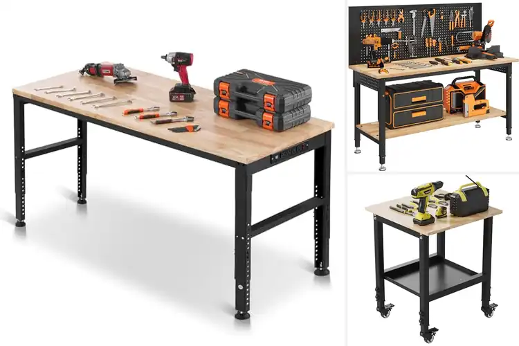 Detailed view of Best Durable Workbenches: 2000 lbs Adjustable Smart Storage