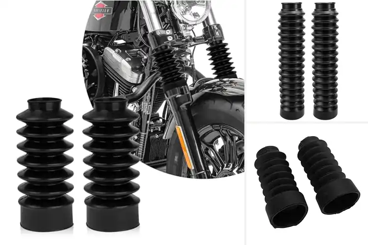 Detailed view of Best Fork Boots for Motorcycles: Protect & Ride in Style