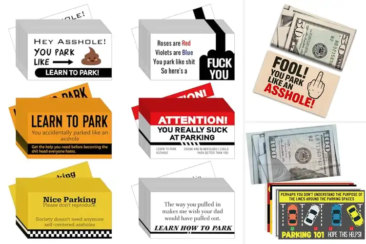 Detailed view of Best Funny Parking Cards: Turn Frustrations into Laughs