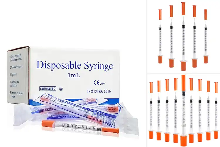 Detailed view of Best Individually Wrapped Syringes
