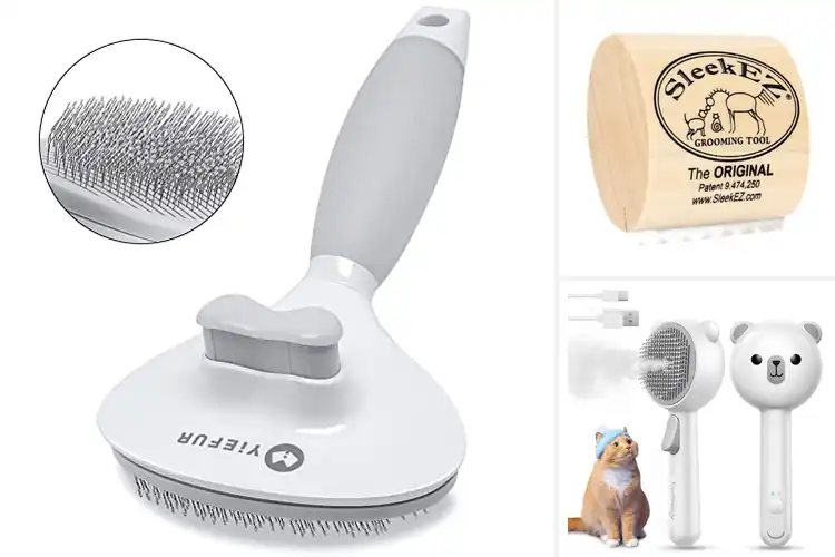 Detailed view of Best IvyQXG Cat Brush: Gentle Grooming, Shedding Control