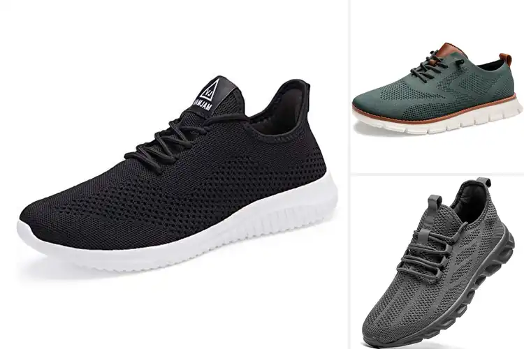 Detailed view of Best Lightweight Mens Shoes Breathable Mesh Upper