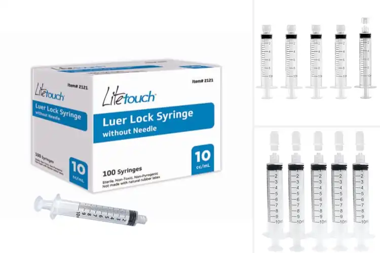 Detailed view of Best LiteTouch 10mL Luer Lock Syringes