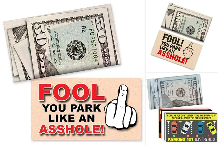 Detailed view of Best Novelty Parking Cards: Turn Frustration into Fun