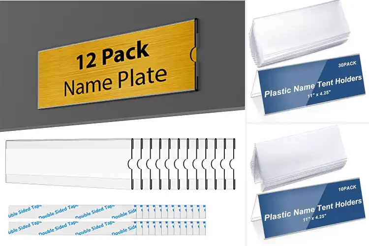 Detailed view of Best Plastic Nameplate Holders