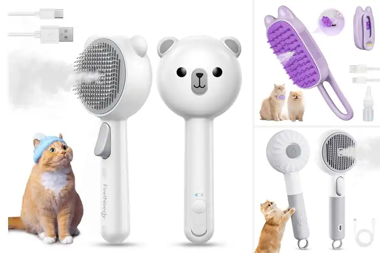 Detailed view of Best Rechargeable Cat Brushes