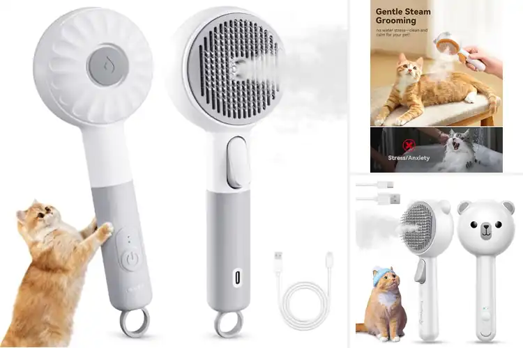 Detailed view of Best Rechargeable Cat Deshedding Brushes