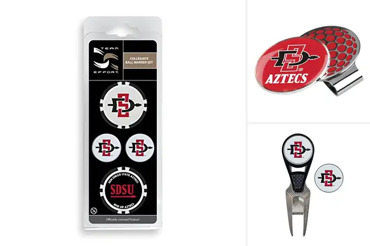 Detailed view of Best SDSU Aztecs Ball Markers