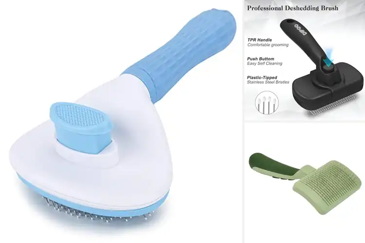 Detailed view of Best Self Cleaning Cat Brush