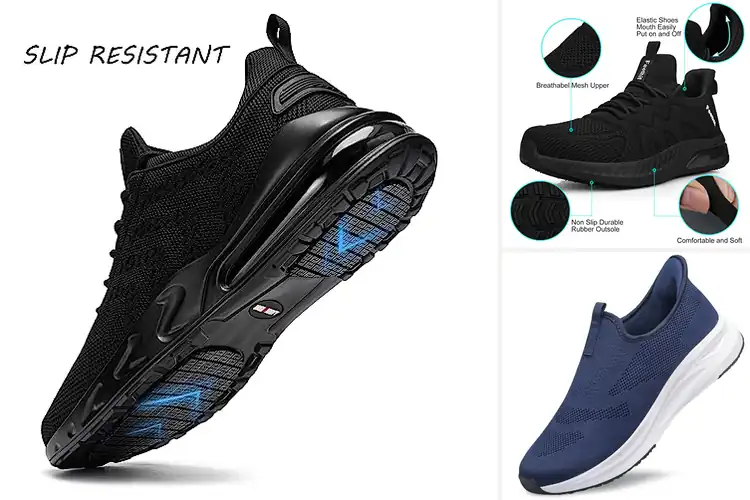 Detailed view of Best Slip On Sneakers For Men Non Slip