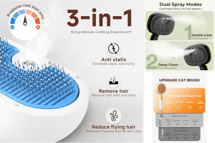 Detailed view of Best Steam Brush For Cats And Dogs