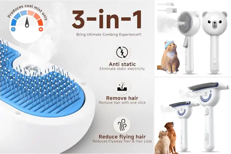 Detailed view of Best Steam Brush for Long Haired Cats
