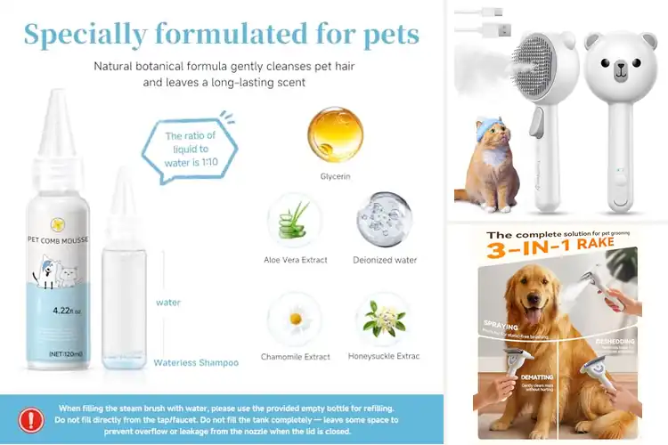 Detailed view of Best Steam Brushes for Long Haired Cats