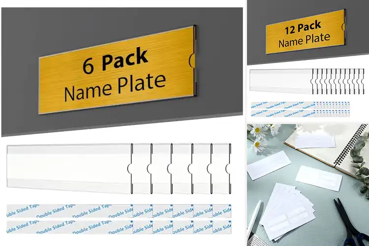 Detailed view of Best Transparent Nameplate Holders