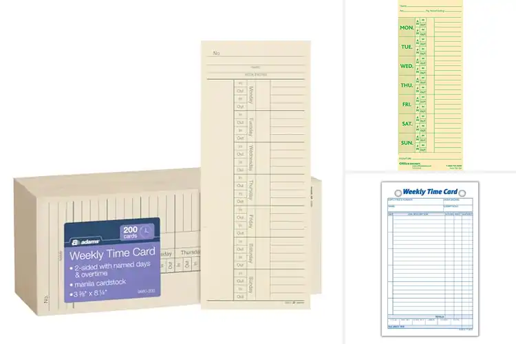 Detailed view of Best Weekly Time Cards: Top 10 Picks to Simplify Payroll